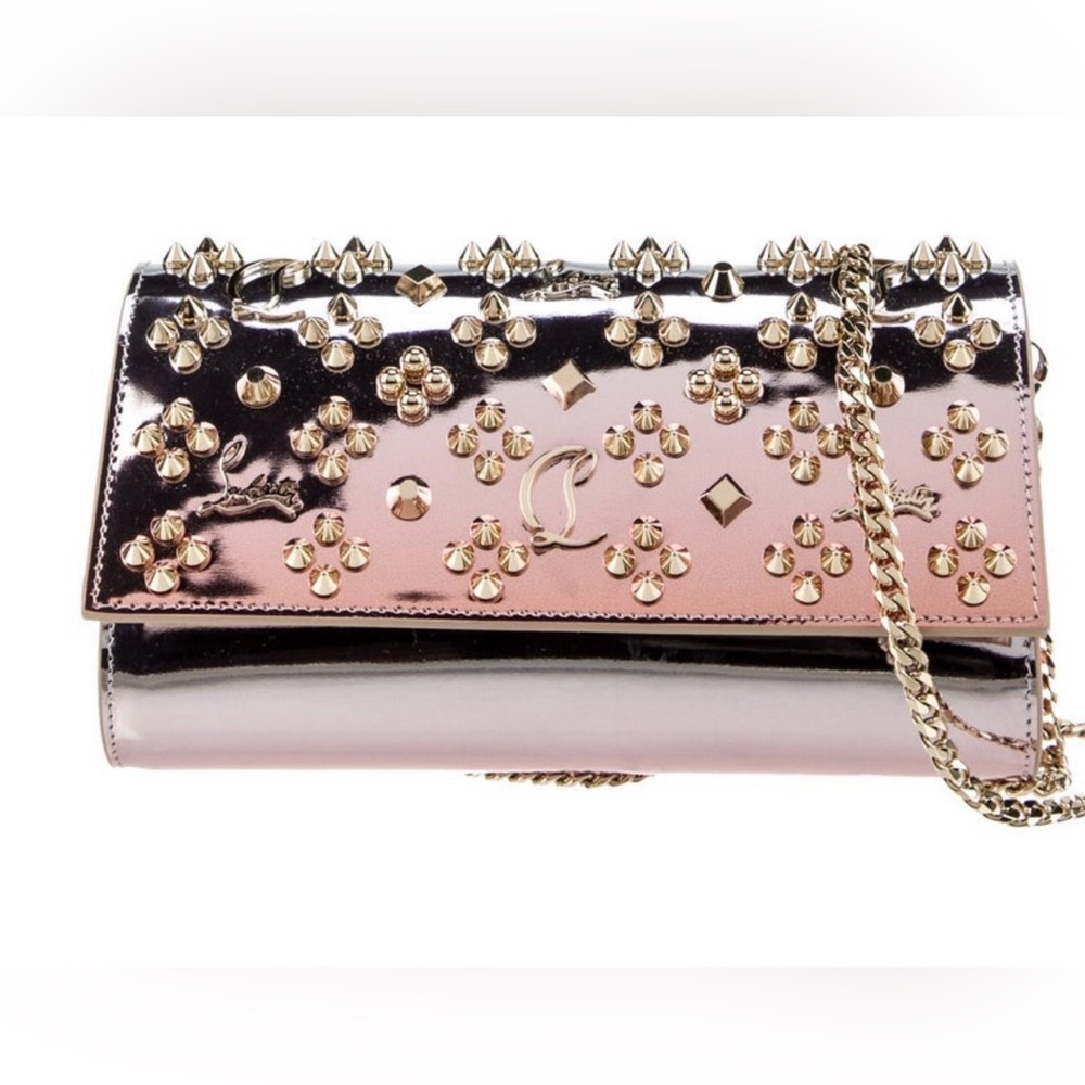 Christian Louboutin Golden Spikes loubinthensky Paloma shoulder bag